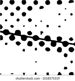 Spotted black and white grunge vector line background. Abstract halftone illustration background. Grunge grid polka dot background pattern
