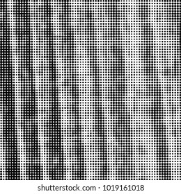 Spotted black and white grunge vector line background. Abstract halftone illustration background. Grunge grid polka dot background pattern
