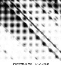 Spotted black and white grunge vector line background. Abstract halftone illustration background. Grunge grid polka dot background pattern
