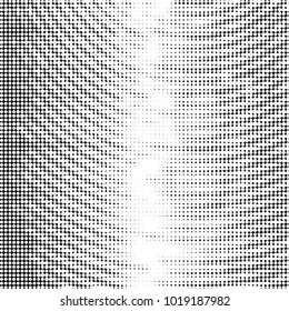 Spotted black and white grunge vector line background. Abstract halftone illustration background. Grunge grid polka dot background pattern
