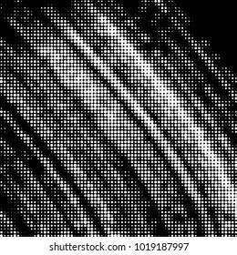 Spotted black and white grunge vector line background. Abstract halftone illustration background. Grunge grid polka dot background pattern

