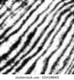 Spotted black and white grunge vector line background. Abstract halftone illustration background. Grunge grid polka dot background pattern
