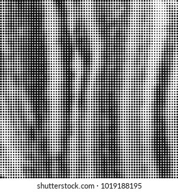 Spotted black and white grunge vector line background. Abstract halftone illustration background. Grunge grid polka dot background pattern

