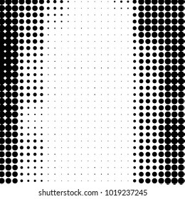 Spotted black and white grunge vector line background. Abstract halftone illustration background. Grunge grid polka dot background pattern
