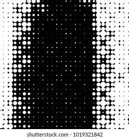 Spotted black and white grunge vector line background. Abstract halftone illustration background. Grunge grid polka dot background pattern
