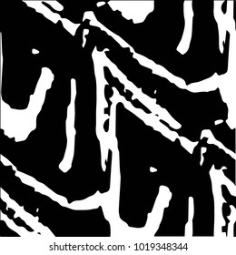 Spotted black and white grunge vector line background. Abstract halftone illustration background. Grunge grid polka dot background pattern
