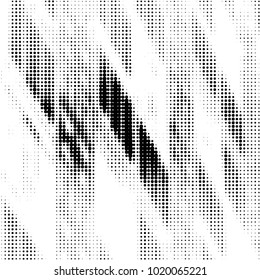 Spotted black and white grunge vector line background. Abstract halftone illustration background. Grunge grid polka dot background pattern
