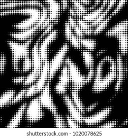 Spotted black and white grunge vector line background. Abstract halftone illustration background. Grunge grid polka dot background pattern
