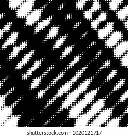 Spotted black and white grunge vector line background. Abstract halftone illustration background. Grunge grid polka dot background pattern
