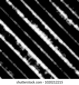Spotted black and white grunge vector line background. Abstract halftone illustration background. Grunge grid polka dot background pattern
