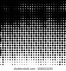 Spotted black and white grunge vector line background. Abstract halftone illustration background. Grunge grid polka dot background pattern
