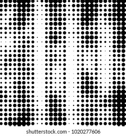 Spotted black and white grunge vector line background. Abstract halftone illustration background. Grunge grid polka dot background pattern

