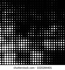 Spotted black and white grunge vector line background. Abstract halftone illustration background. Grunge grid polka dot background pattern

