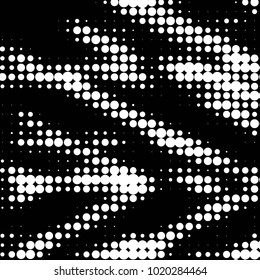 Spotted black and white grunge vector line background. Abstract halftone illustration background. Grunge grid polka dot background pattern
