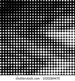 Spotted black and white grunge vector line background. Abstract halftone illustration background. Grunge grid polka dot background pattern
