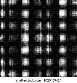 Spotted black and white grunge vector line background. Abstract halftone illustration background. Grunge grid polka dot background pattern
