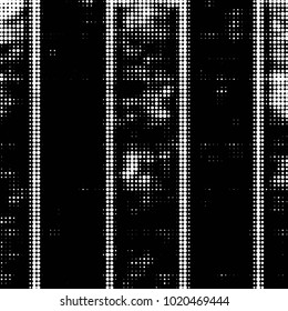 Spotted black and white grunge vector line background. Abstract halftone illustration background. Grunge grid polka dot background pattern
