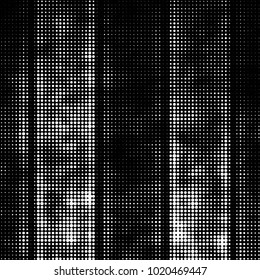 Spotted black and white grunge vector line background. Abstract halftone illustration background. Grunge grid polka dot background pattern
