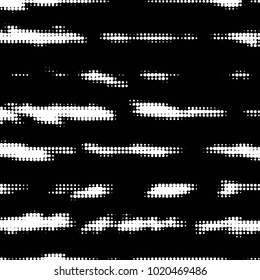 Spotted black and white grunge vector line background. Abstract halftone illustration background. Grunge grid polka dot background pattern
