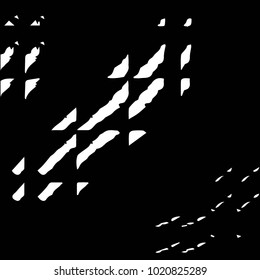 Spotted black and white grunge vector line background. Abstract halftone illustration background. Grunge grid polka dot background pattern
