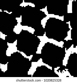 Spotted black and white grunge vector line background. Abstract halftone illustration background. Grunge grid polka dot background pattern
