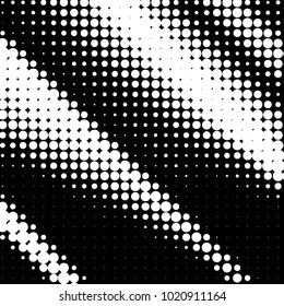 Spotted black and white grunge vector line background. Abstract halftone illustration background. Grunge grid polka dot background pattern
