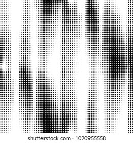 Spotted black and white grunge vector line background. Abstract halftone illustration background. Grunge grid polka dot background pattern

