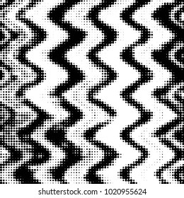 Spotted black and white grunge vector line background. Abstract halftone illustration background. Grunge grid polka dot background pattern

