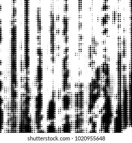 Spotted black and white grunge vector line background. Abstract halftone illustration background. Grunge grid polka dot background pattern
