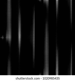Spotted black and white grunge vector line background. Abstract halftone illustration background. Grunge grid polka dot background pattern
