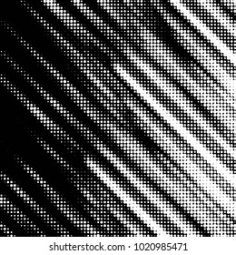 Spotted black and white grunge vector line background. Abstract halftone illustration background. Grunge grid polka dot background pattern
