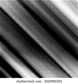 Spotted black and white grunge vector line background. Abstract halftone illustration background. Grunge grid polka dot background pattern
