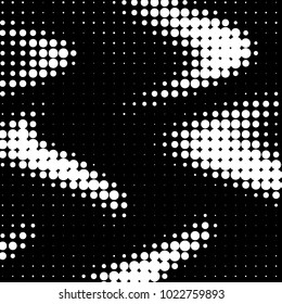Spotted black and white grunge vector line background. Abstract halftone illustration background. Grunge grid polka dot background pattern
