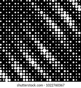 Spotted black and white grunge vector line background. Abstract halftone illustration background. Grunge grid polka dot background pattern
