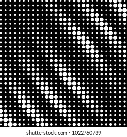 Spotted black and white grunge vector line background. Abstract halftone illustration background. Grunge grid polka dot background pattern
