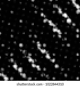 Spotted black and white grunge vector line background. Abstract halftone illustration background. Grunge grid polka dot background pattern
