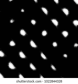 Spotted black and white grunge vector line background. Abstract halftone illustration background. Grunge grid polka dot background pattern

