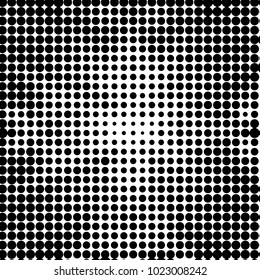 Fondo de línea vectorial de grunge negro y blanco. Fondo abstracto de ilustración de medio tono. Patrón de fondo de puntos de la cuadrícula gruesa
