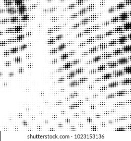Spotted black and white grunge vector line background. Abstract halftone illustration background. Grunge grid polka dot background pattern
