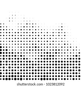 Spotted black and white grunge vector line background. Abstract halftone illustration background. Grunge grid polka dot background pattern
