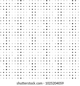 Spotted black and white grunge vector line background. Abstract halftone illustration background. Grunge grid polka dot background pattern
