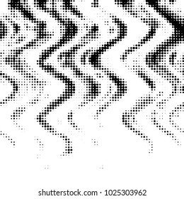 Spotted black and white grunge vector line background. Abstract halftone illustration background. Grunge grid polka dot background pattern
