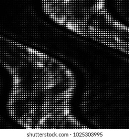 Spotted black and white grunge vector line background. Abstract halftone illustration background. Grunge grid polka dot background pattern

