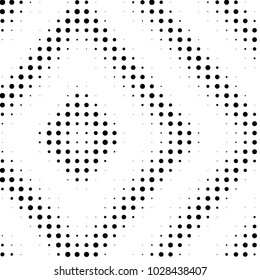 Spotted black and white grunge vector line background. Abstract halftone illustration background. Grunge grid polka dot background pattern