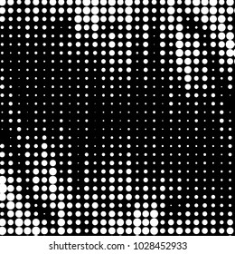 Spotted black and white grunge vector line background. Abstract halftone illustration background. Grunge grid polka dot background pattern

