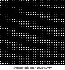 Spotted black and white grunge vector line background. Abstract halftone illustration background. Grunge grid polka dot background pattern
