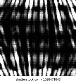 Spotted black and white grunge vector line background. Abstract halftone illustration background. Grunge grid polka dot background pattern
