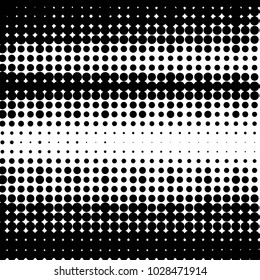 Spotted black and white grunge vector line background. Abstract halftone illustration background. Grunge grid polka dot background pattern
