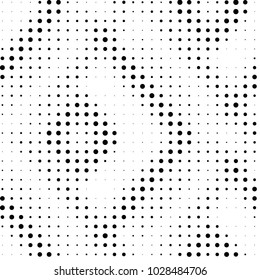 Spotted black and white grunge vector line background. Abstract halftone illustration background. Grunge grid polka dot background pattern

