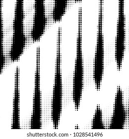 Spotted black and white grunge vector line background. Abstract halftone illustration background. Grunge grid polka dot background pattern
